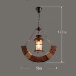 Industrial Rustiy Vintage Pendant Lamps Wooden Pendant Light Oem Odm Service