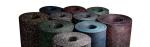 Colorful EPDM Dots 3-20mm Black Base Recycled Rubber Flooring Rolls Perfect for