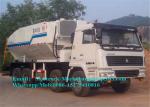 HOWO Truck Chassis ANFO Mixer Equipment , Mobile Mixing Unit 8X4 Driving Type