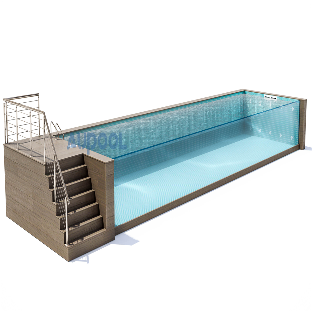 Outdoor Acrylic Swimming Pool with Easy Installation and Stainless Steel Structure