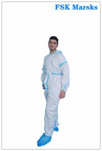 Wholesale Anti Fog Disposable Protective Suit Isolation Gown Jumpsuit Anti Alcohol Non Woven from china suppliers