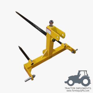 Wholesale BSH -3 Point Bale Spear Cat.1 With Hitch Move; Heavy Duty Spears For Farm Hay Moving from china suppliers