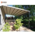 Retractable Modern Aluminum Pergola Garden Gazebos For Luxury Sunrooms