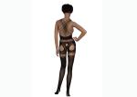 Seamless Sexy Full Body Fishnet Stocking Half Shoulder And V - Neck Style