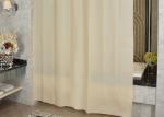 Ivory Shading Beautiful Shower Curtains Color Customized Mildewproof /