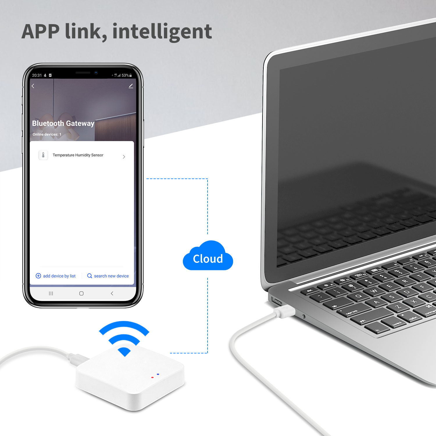 Home Security System App Remote Control wifi Wireless Tuya Smart Gateway