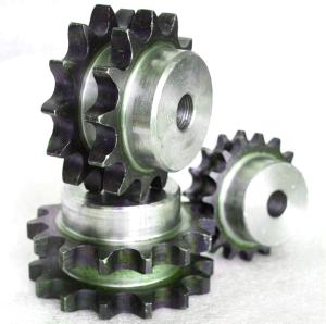 Wholesale Duplex 08B-2 12T Double row C45 steel ISO standard roller chain sprocket from china suppliers