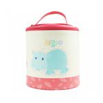 Cute Printed Round Shape PU Leather Bento Lunch Bag