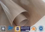 Beige Silicone Non Stick Baking Mat , PTFE BBQ Grill Mat Heat Resistant