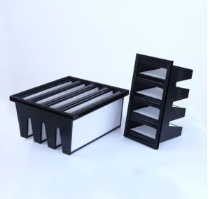 Wholesale Secondary Compact Rigid HEPA Air Filter Glass Fibre Media Low Resistance from china suppliers