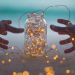 Outdoor Fairy Solar Rope String Lights Decoration Copper Wire Lights