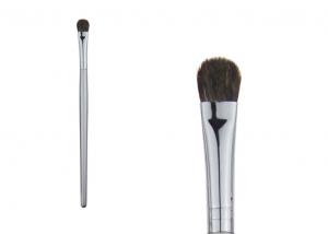 China Small Silver Eyeshadow Blending Brush Natural Bristle Hair Brush For Eye Makeup on sale