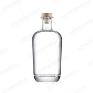 Wholesale Transparent Super Flint Glass Bottle with Cap Cover 700ml 750ml Custom Size Accepted from china suppliers
