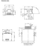 634108150321 RJ45 SMT Connector Low Profile Ethernet Port LPJE4717-2DNL