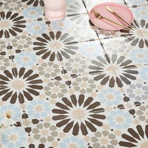 Wholesale Water-Resistance Gray And Blue 20x20cm Indoor Floor And Wall Tiles For Bathroom And Durable Ceramic Rustic Tiles Of Office from china suppliers