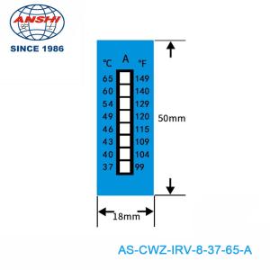 Wholesale 8 Level Non Reversible Temperature Sensitive Stickers 37-65℃ / 99-149℉ from china suppliers