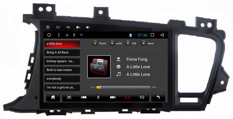 Ouchuangbo car multi media stereo radio android 6.0 for Kia K5 with 3g wifi bluetooth gps 4*45 Watts amplifier
