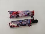 Convenient Auto Open Close Umbrella , Folding Golf Umbrella With Flower Design