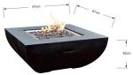 Patio 3mm Propane Gas Fire Pit Weathering Steel Fire Pit wear resistance