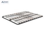 Gray 150cmx200cm Heavy Duty King Size Metal Bed Frame