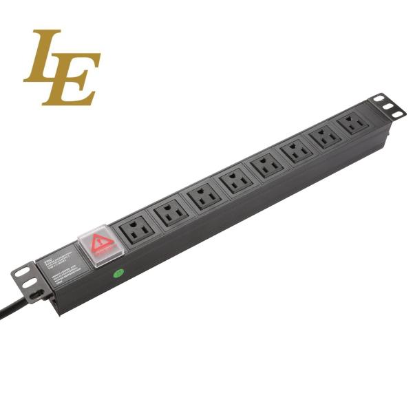 19 Inch USA Horizontal Vertical Installation125V 50/60Hz 15A Distribution Unit