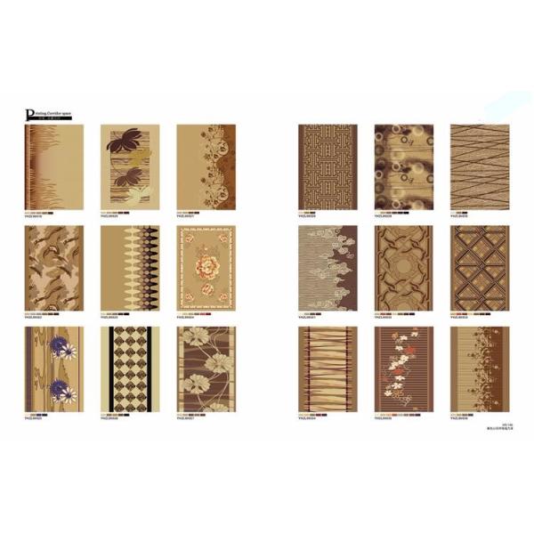 Plain Style Hotel Corridor Carpet Graceful Prince White Wool Material