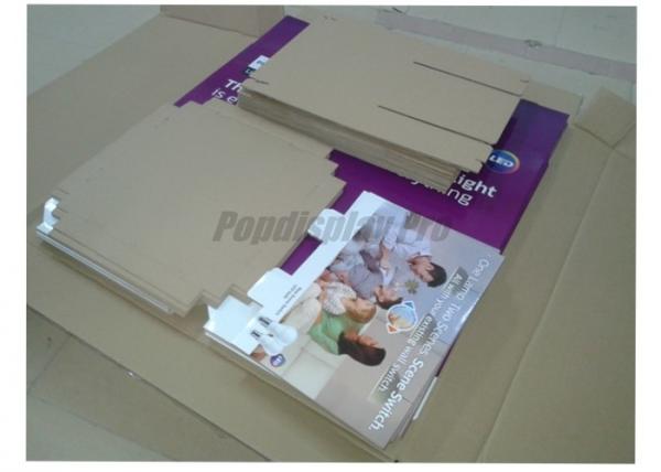 Recyclable Light Duty Cardboard Recycling Bins Flat Pakced Simple Structure