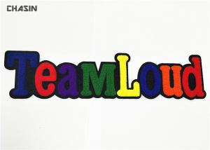 Wholesale Durable Chenille Embroidery Iron On Patches Slogan Word Used In Hoodies from china suppliers