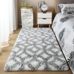 Abstract Pattern Faux Sheepskin Fur Area Rugs for Floor Mat Carpet in Living
