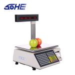 Customized OBM Support Supermarket Cash Register Scale with Barcode Label