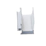 Industrial Aluminum Curtain Wall Profile 8mm 10mm Shower Glass Wall Profile