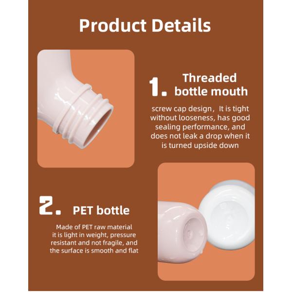 PP MONO Material PET Daily Chemical Lotion Pump Bottle 2cc 24-410 / 28-410