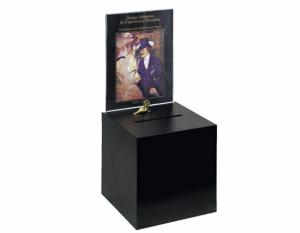 Wholesale Tabletop Wooden Lockable Ballot Box w/ 8.5 x 11 Header, Pen Lock, Wall Mount from china suppliers