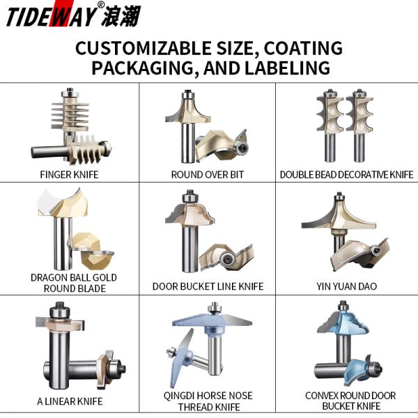 8mm 12mm 1/2 Inch Shank Wood Milling Cutter 3 Teeth Adjustable Finger Joint Router Bits Tenon Tool for Woodworking Tools