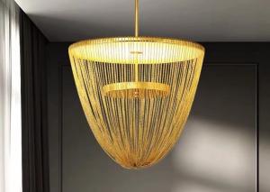 Wholesale Luxury Metal Aluminum Brass Pendant Light Living Room Modern LED Chandelier from china suppliers