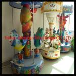 Shopping mall attraction 3 seats mini carousel horse rides for sale