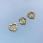 Golden Heart Bra Charms Rhinestone Underwear Pendants