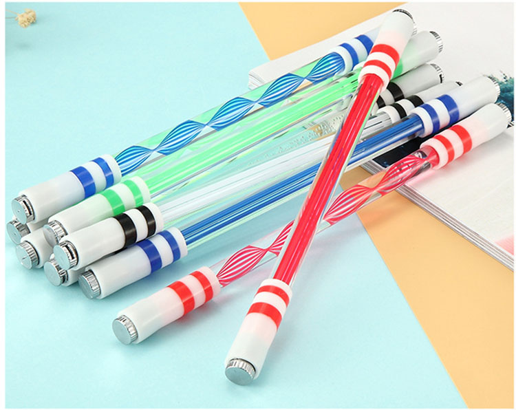 Plastic Luminous Hand Spinner Pen for Stress Relief and Creative Writing Length of 0M