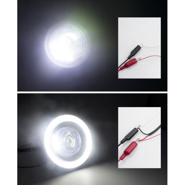 12V 10W Car Angle Eyes 3.5 Inch COB Halo Fog Lights