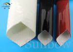 Silicone Rubber Sleeve / Silicone Fiberglass Sleeving Flame Retardant 0.5mm ~ 30