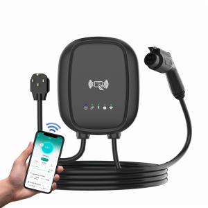 Wholesale Wallbox Wall Mounted Electric Car Charger 16A / 32A 7kW EV Vehicle Charging Station from china suppliers