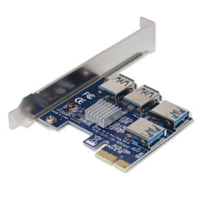 Wholesale 60cm USB 3.0 Cable PCI E Expansion Card 3x FP Solid Capacitors Gold Plated Contacts from china suppliers