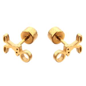 Wholesale Fashion gold plate stud earrings rabbit shaped earring for women from china suppliers