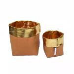 0.55mm Washble Kraft Paper Storage Bags Light Reusable Paper Bag Seedling Pots