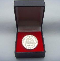 Wholesale Epoxy Coating / Resin 1.2mm - 3.0mm thickness Silver Coins with a round plastic box from china suppliers
