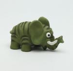 Lovely Stuffed Rubber Elephant Dog Toy Customized Size ODM Services