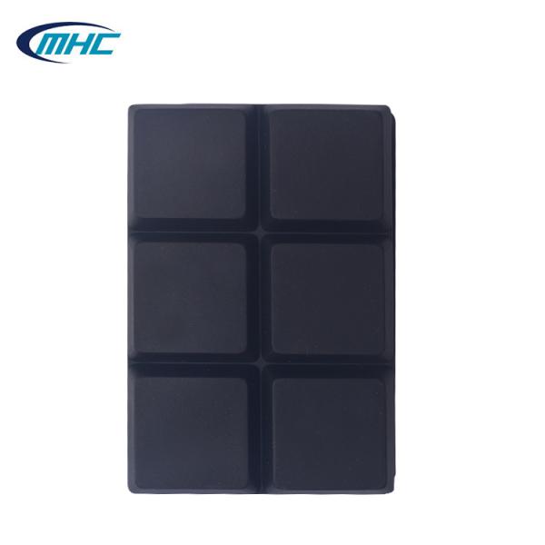 6 Cavities Silicone Ice Mold Stocked Ball Shaped Ice Cube Tray Customized