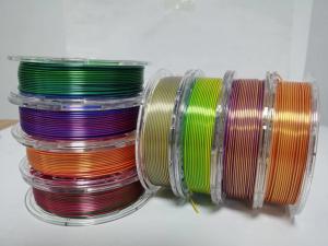 Wholesale dual color 3d printer filament, silk filament ,pla filament ,3d printer filament from china suppliers