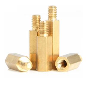 Wholesale Round Brass Knurled Standoff Male-Female Round Knurled Brass Standoff Screw With Internal Thread from china suppliers