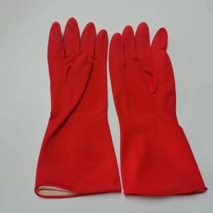 Wholesale Alkali Resistance Red Latex Gloves Thickening 30-32CM Industrial Latex Glove from china suppliers